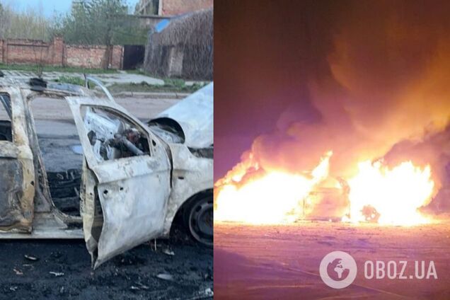 На Сумщині дрон армії РФ атакував авто поліції: двоє правоохоронців тяжко поранені