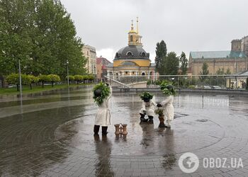Трипільські образи та кераміка: малюків-засновників Києва переодягли на честь Дня міста та Трійці. Фото