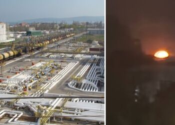 В окупованій Феодосії після прильотів знову горить нафтобаза. Фото