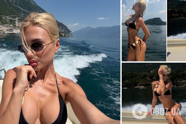 Жена футболиста сборной Украины отпраздновала выезд мужа из страны фотосессией в бикини. Фото