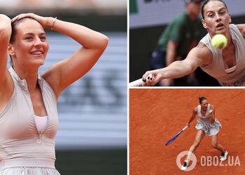 Костюк сенсационно разгромила третью ракетку мира в 1/8 финала Roland Garros. Видео