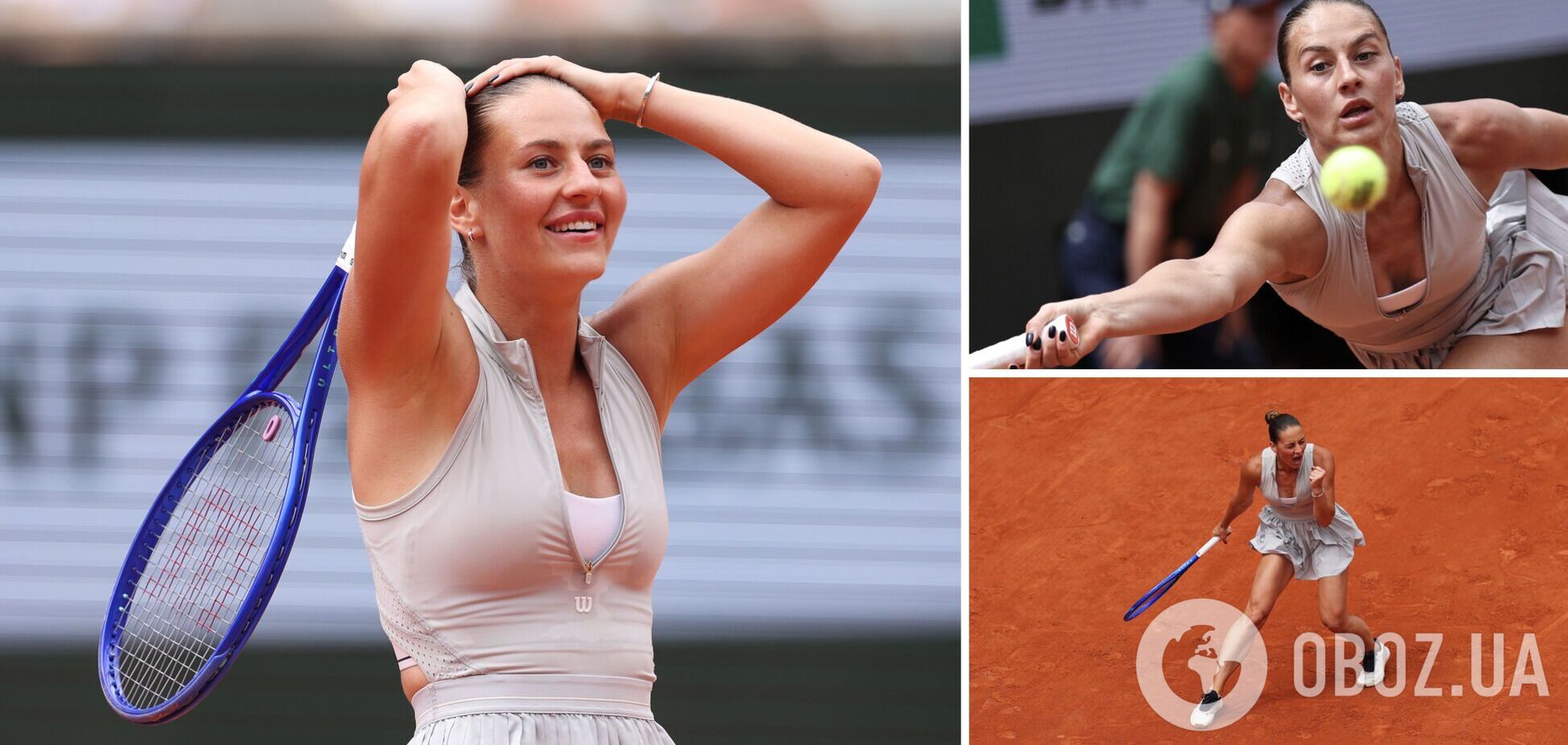 Костюк сенсационно разгромила третью ракетку мира в 1/8 финала Roland Garros. Видео