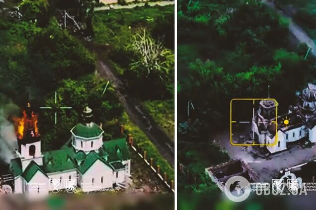 В канун Троицы оккупанты уничтожили церковь на Донетчине. Фото и видео