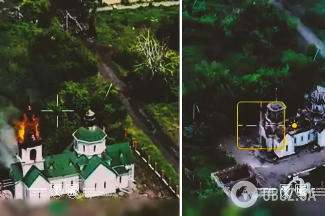 В канун Троицы оккупанты уничтожили церковь на Донетчине. Фото и видео