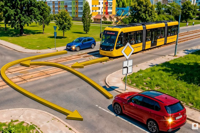 В каком порядке транспортные средства проедут перекресток? Задание по ПДД