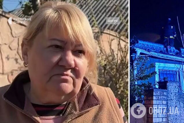 'Не могли вийти, бо заклинило двері': мешканка Дніпра розповіла про російську атаку і її наслідки. Відео