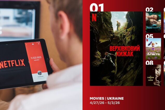 Що українці дивляться на Netflix: свіжий топ фільмів