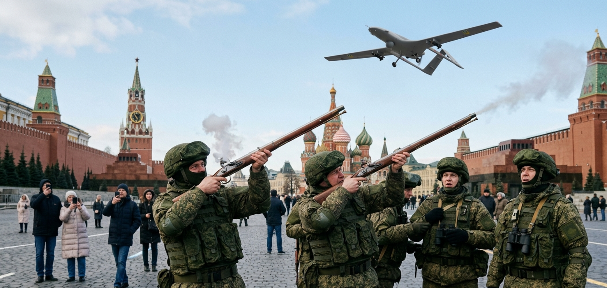 'Чому не з рогатки?' У Росії професор закликав боротися проти українських дронів за допомогою мушкетів ХІХ століття: мережа вибухнула коментарями