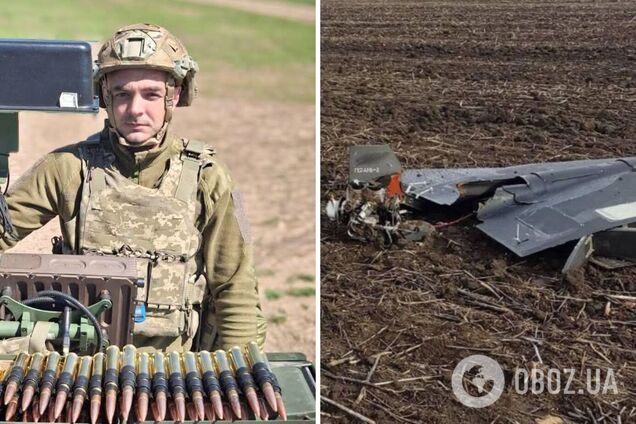 Сбил два российских 'Шахеда' в Одесской области: в Генштабе отметили пулеметчика мобильной огневой группы 160 ЗРБр. Фото