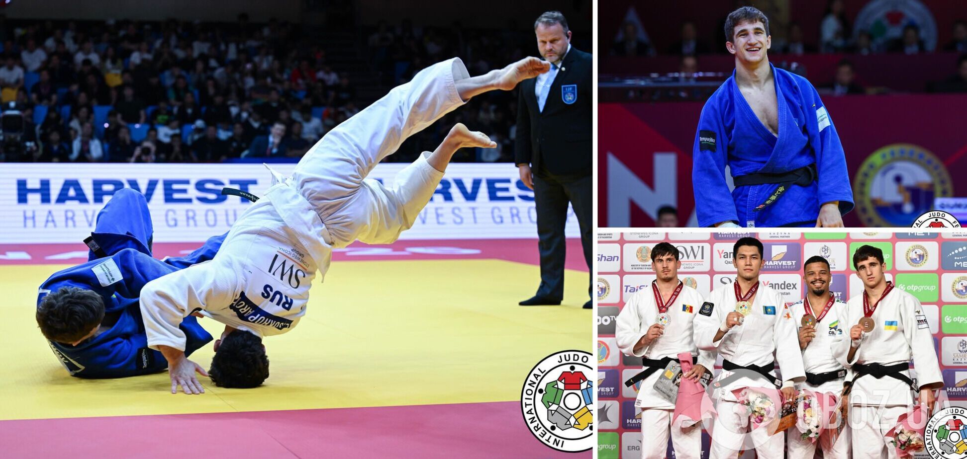Український дзюдоїст одним рухом встромив чемпіона Росії головою в татамі та взяв медаль Гранд-слему. Відео