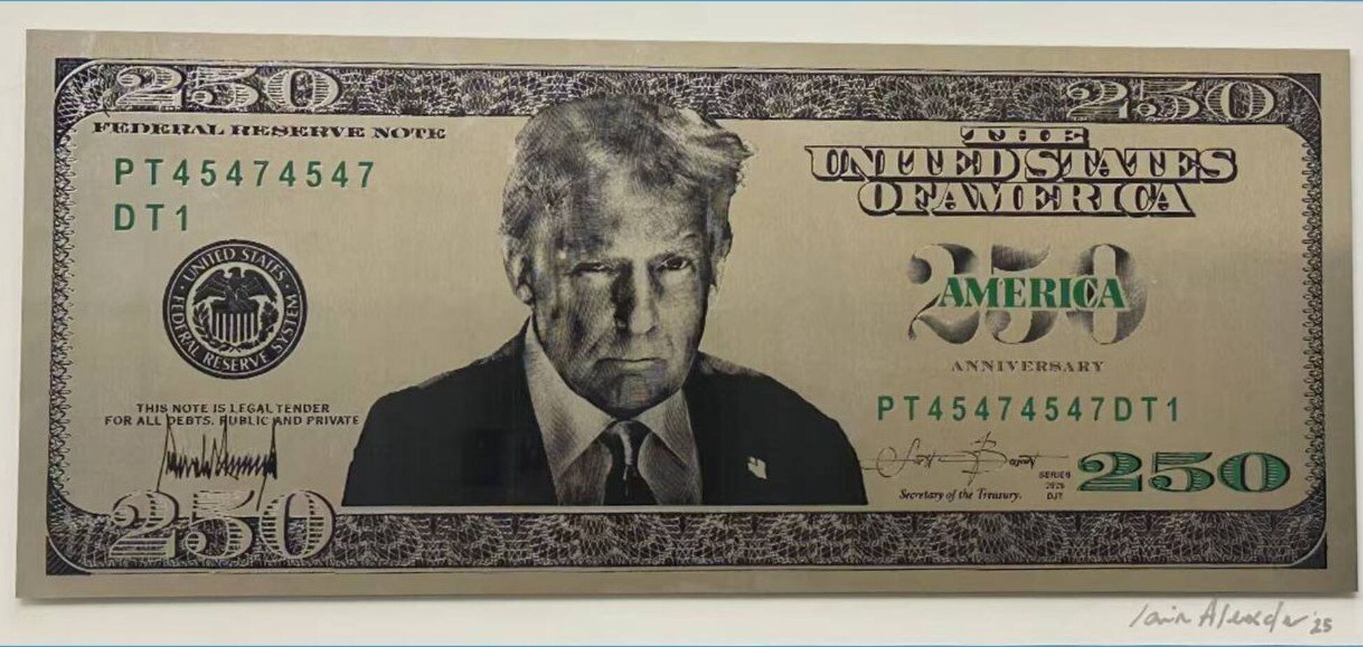 В США підтвердили, що хочуть випустити купюру $250 із Трампом: як вона виглядатиме