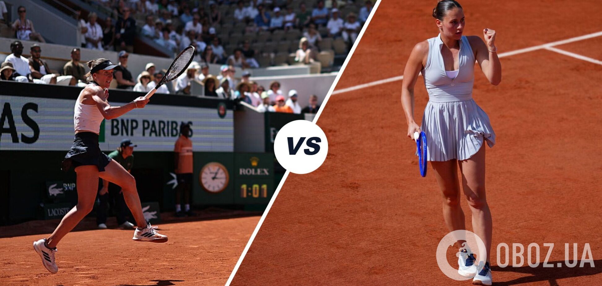 Букмекери назвали фаворитку матчу Світоліна – Костюк у чвертьфіналі Roland Garros-2026