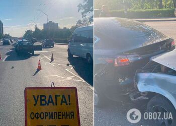 У Києві пʼяний водій влаштував масову ДТП: пасажирці порізало шию склом. Подробиці та фото