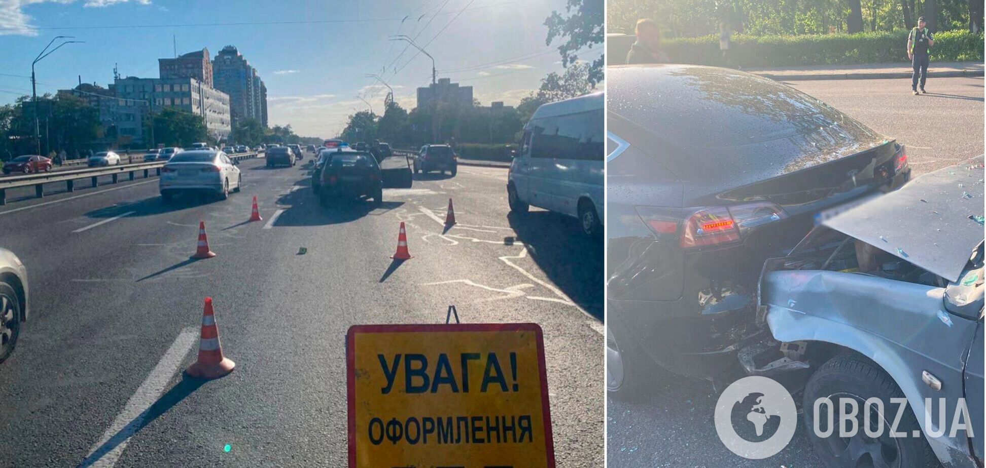 У Києві пʼяний водій влаштував масову ДТП: пасажирці порізало шию склом. Подробиці та фото