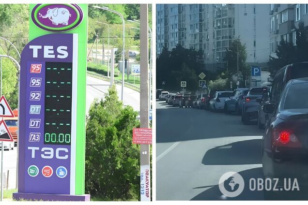 Стоять кілометрові черги: в окупованому Криму набирає обертів паливна криза. Відео