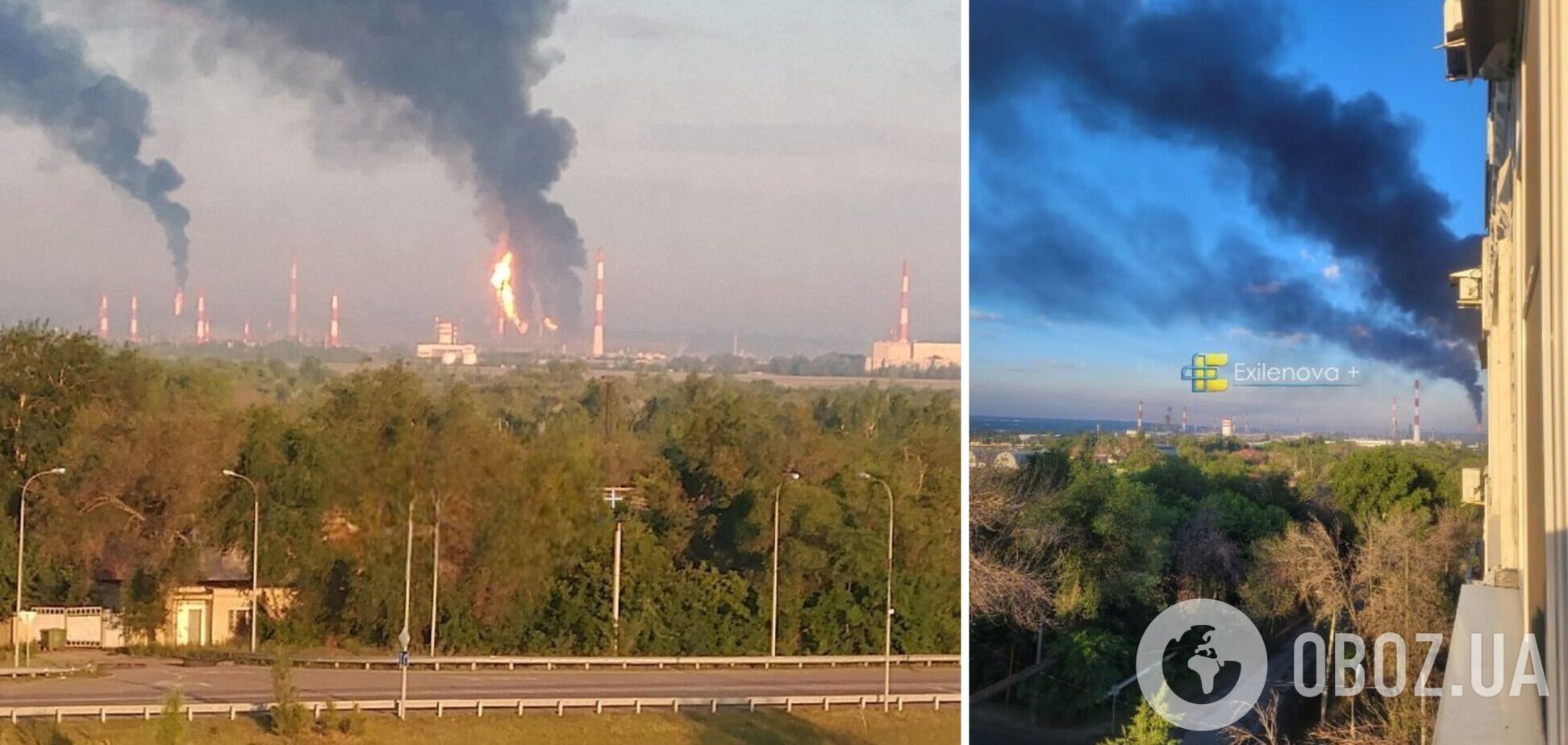 В российской Самаре атакован Куйбышевский НПЗ, вспыхнул пожар. Фото и видео