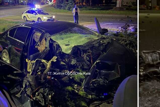У машины вырвало двигатель с АКПП и колесо