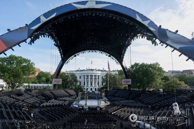 У США під Білим домом встановили ринг для боїв UFC: до якого свята приурочений турнір. Фото