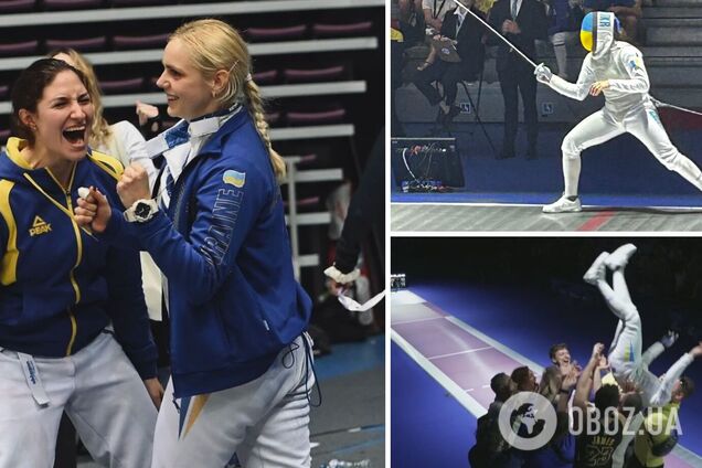 Украина впервые в истории выиграла чемпионат Европы по фехтованию в женской рапире. Видео