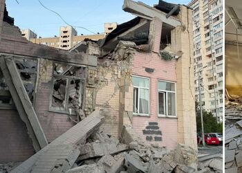 Частково зруйновано та пошкоджено 5 медичних установ: у МОЗ розповіли про наслідки атаки РФ по Києву. Фото