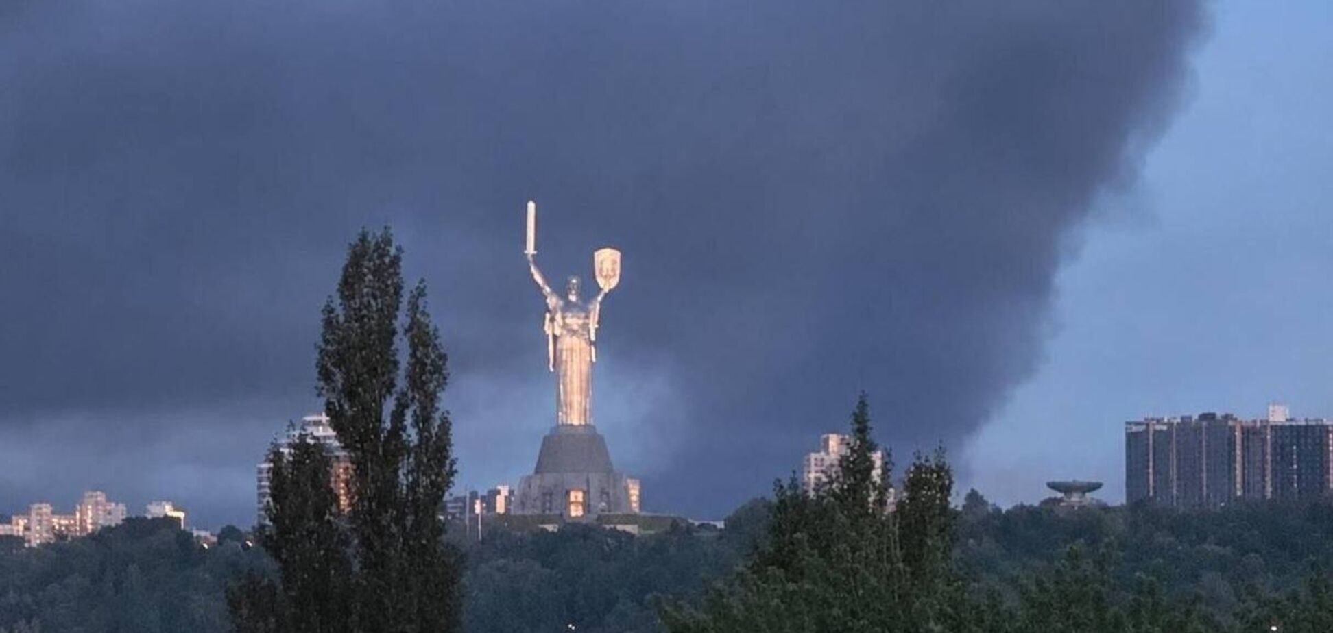 Киев после российской атаки