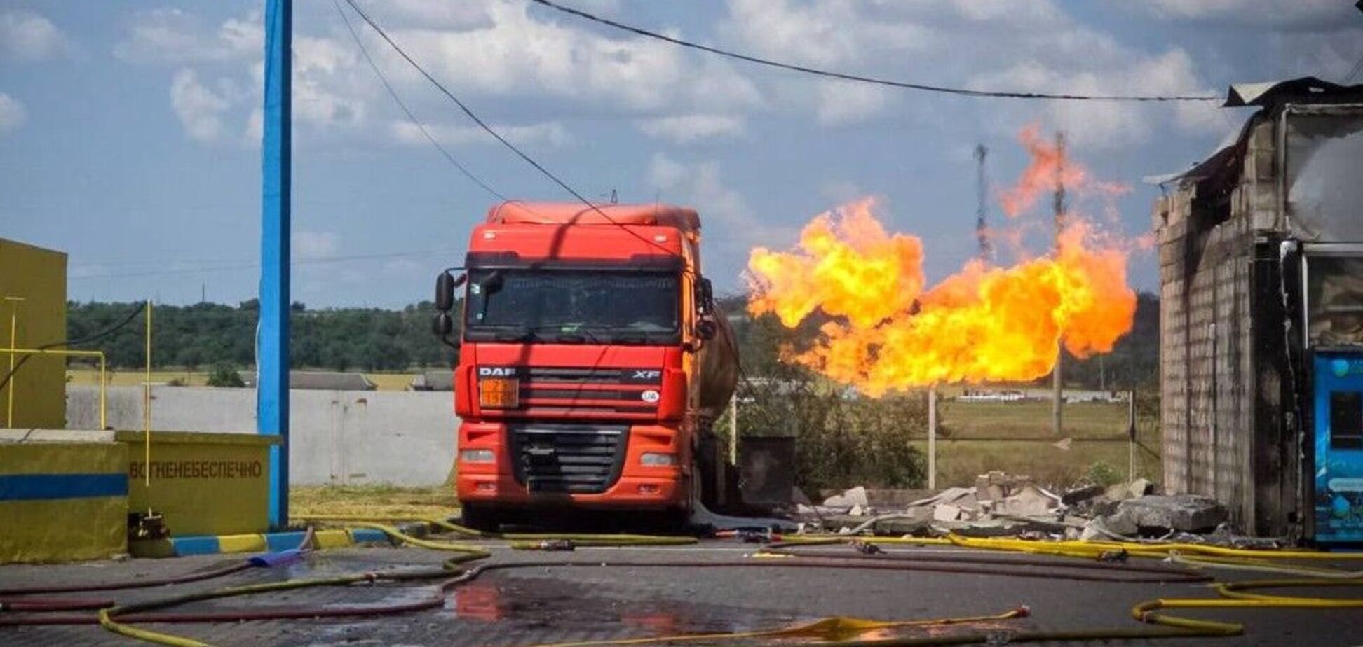 Ворожий «Шахед» влучив поблизу АЗС в Одеській області