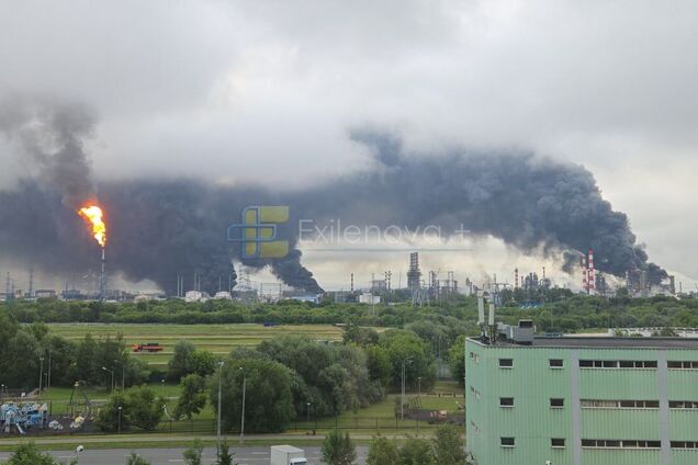 Пожары в Москве после обстрелов
