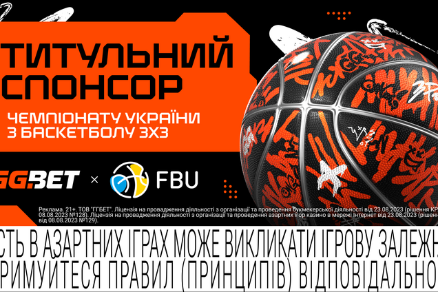 GGBET – титульный спонсор чемпионата Украины по баскетболу 3х3