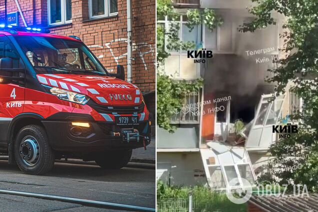 У Києві на Печерську стався вибух в квартирі: виникла пожежа. Подробиці та відео