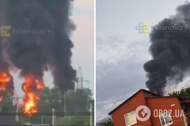 У Краснодарському краї атаковано нафтобазу: горять резервуари. Фото і відео