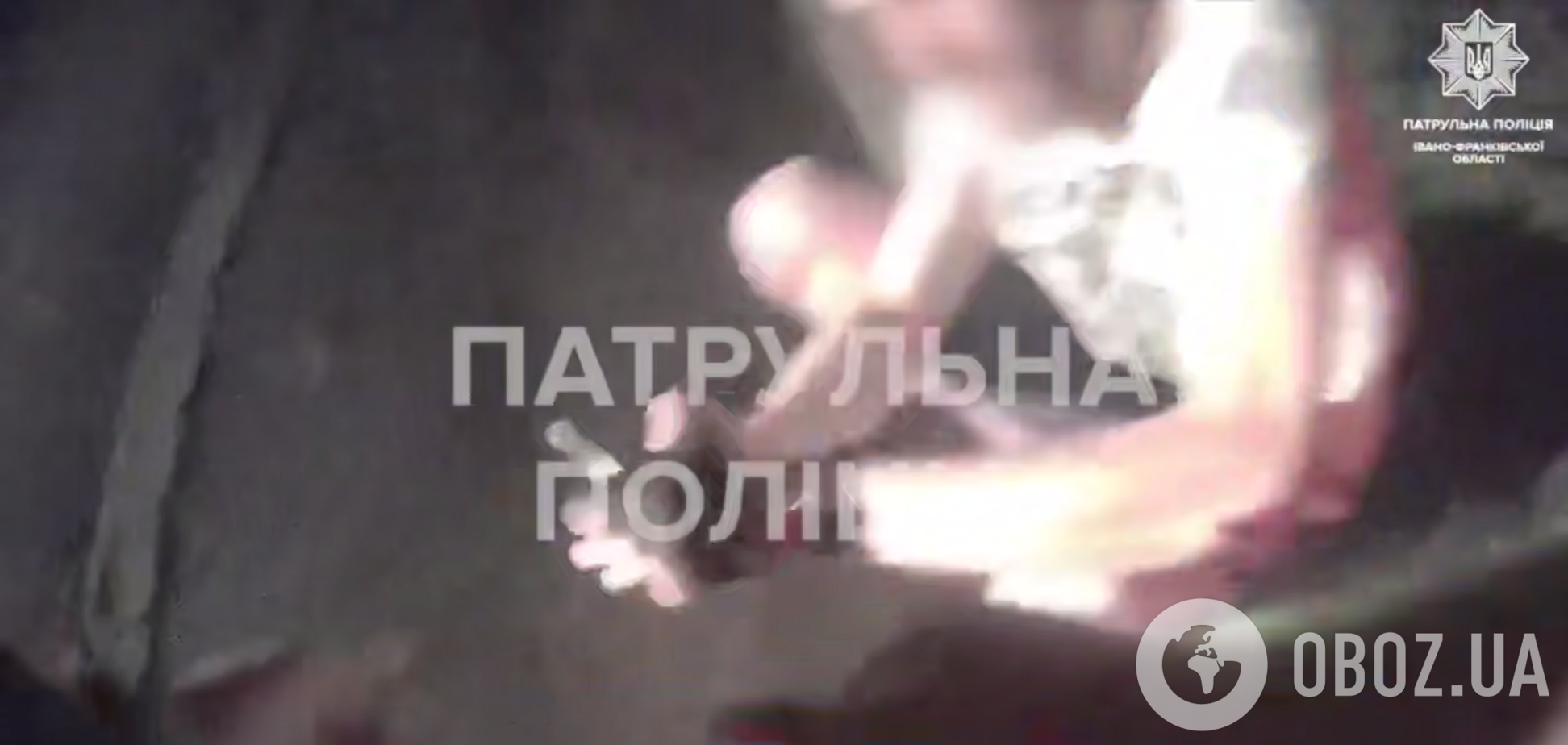 НП в Івано-Франківську: хтось встановив розтяжку під будинком місцевого мешканця