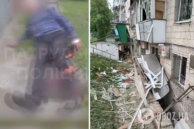 'Оказывали домедицинскую помощь': в полиции показали кадры первых минут после удара оккупантов по Сумам. Видео