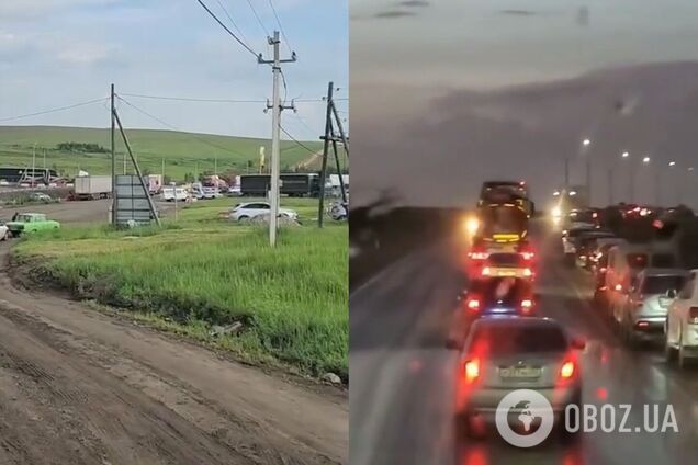 Российские водители проводят ночи у АЗС ради 20 литров топлива