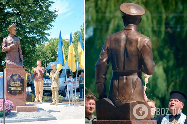 У Кам'янці-Подільському встановили пам'ятник полковнику армії УНР. Фото