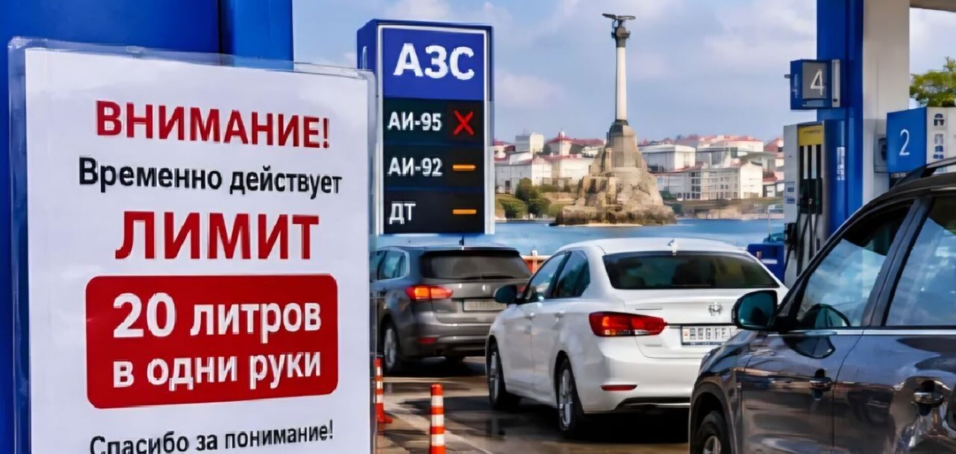 Перестали заправлять полный бак и канистры: топливный кризис набирает обороты в России и оккупированном Крыму. Видео