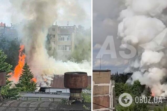 В российской Туле прогремел взрыв на производстве оружия: пожар не могут потушить. Видео