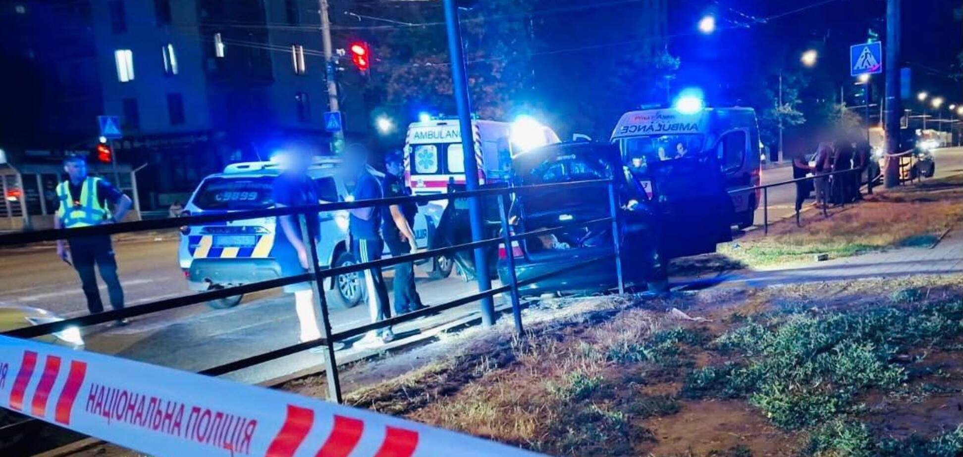 Место стрельбы в Николаеве