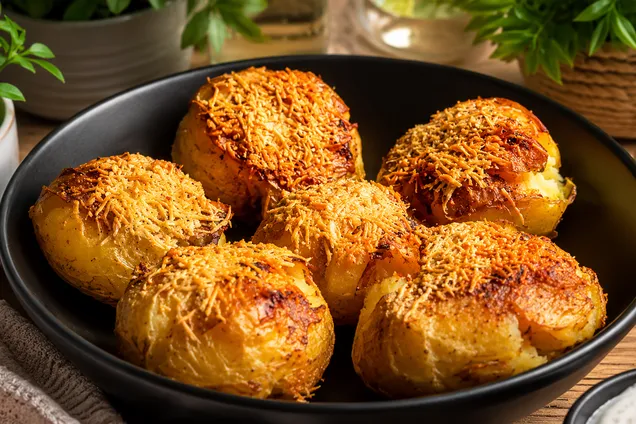 Как вкусно приготовить молодой картофель на ужин: с чесноком и сыром