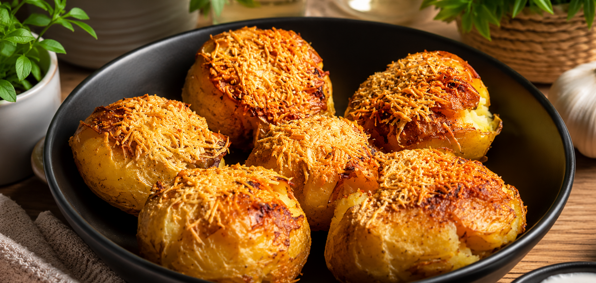 Как вкусно приготовить молодой картофель на ужин: с чесноком и сыром