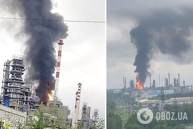Вибухова ніч: у Тюмені загорівся один із найбільших НПЗ Росії. Фото і відео