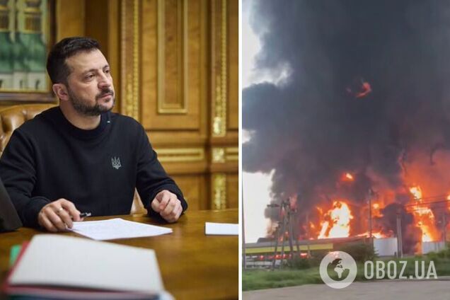 'Путін хоче воювати, тому працюють українські санкції': Зеленський підтвердив розгромні атаки на флот і нафтобази РФ. Відео