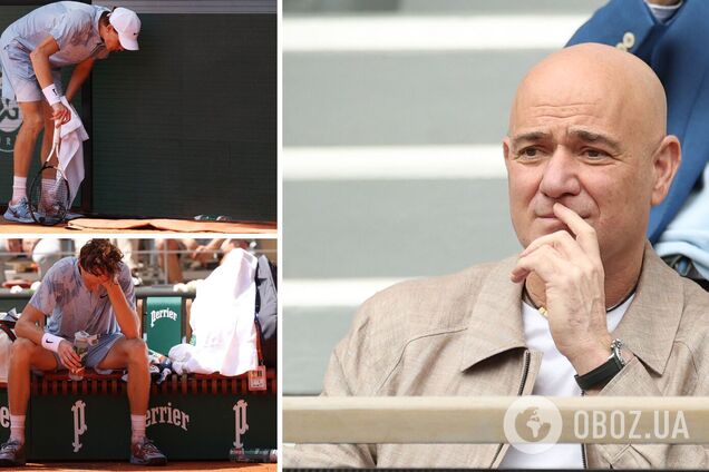 'Немає жодних виправдань'. Андре Агассі вражений тим, що сталося на Roland Garros. Відео
