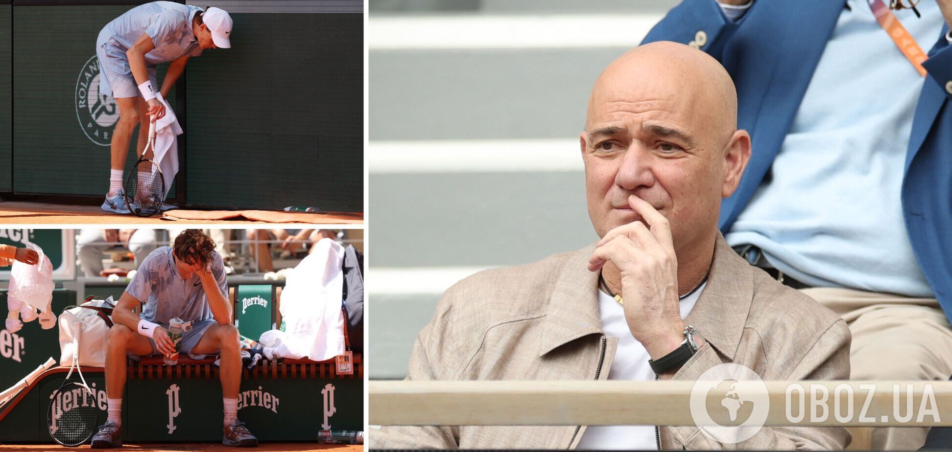 'Нет никаких оправданий'. Андре Агасси поражен случившимся на Roland Garros. Видео