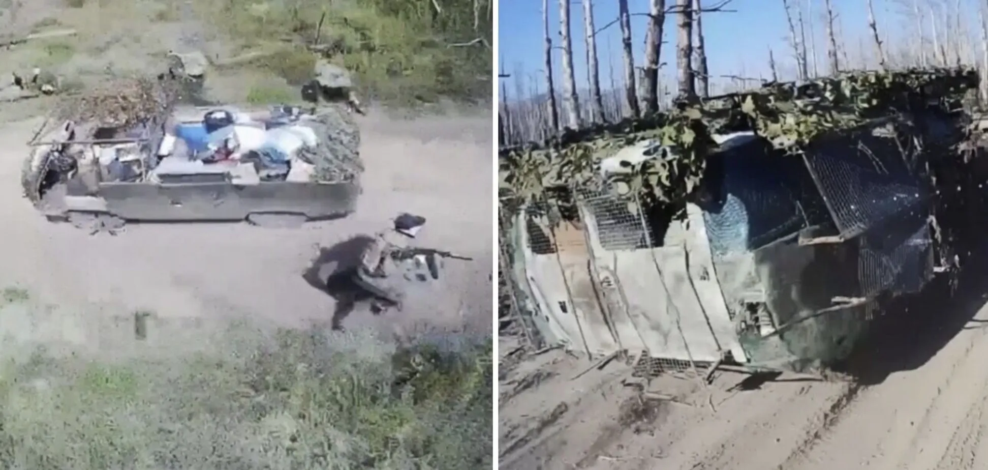 'Оккупантам пороблено': в Силах обороны показали, как уничтожают вражеские 'буханки' на Лиманском направлении. Видео