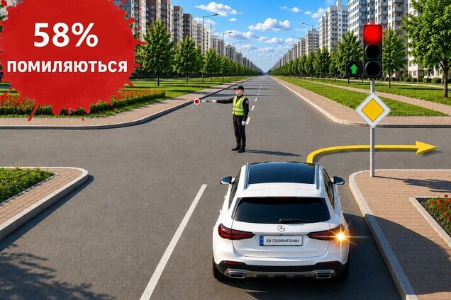Чи дозволений поворот? Тест на знання ПДР