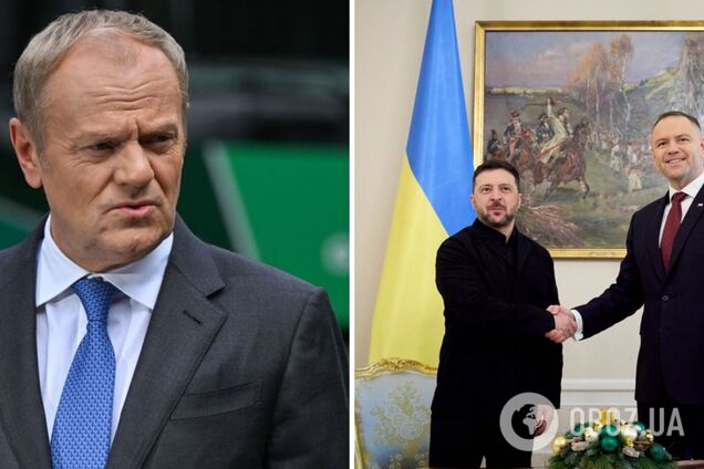 'Конфлікт – в інтересах Москви': Туск закликав Зеленського і Навроцького до відвертої розмови