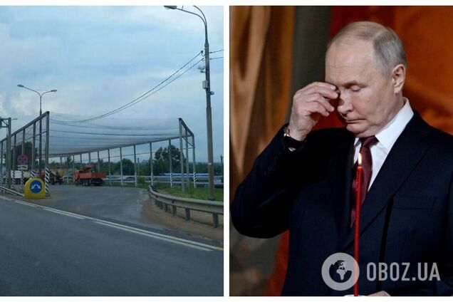 Боятся атак? В 9 км от резиденции Путина на Валдае начали устанавливать антидроновые сетки. Фото