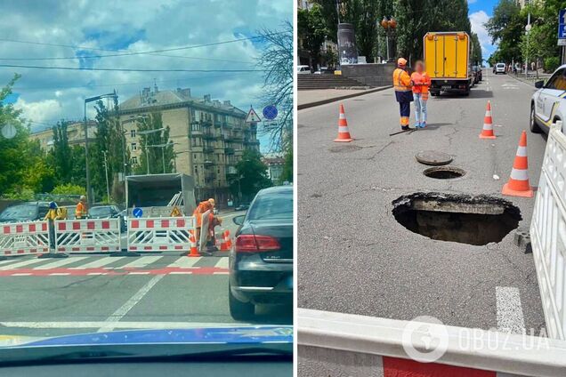 У центрі Києва одразу на двох локаціях посеред дор