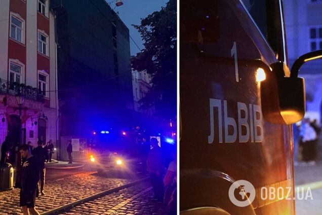 У центрі Львова на Площі Ринок спалахнула пожежа: що відомо. Відео