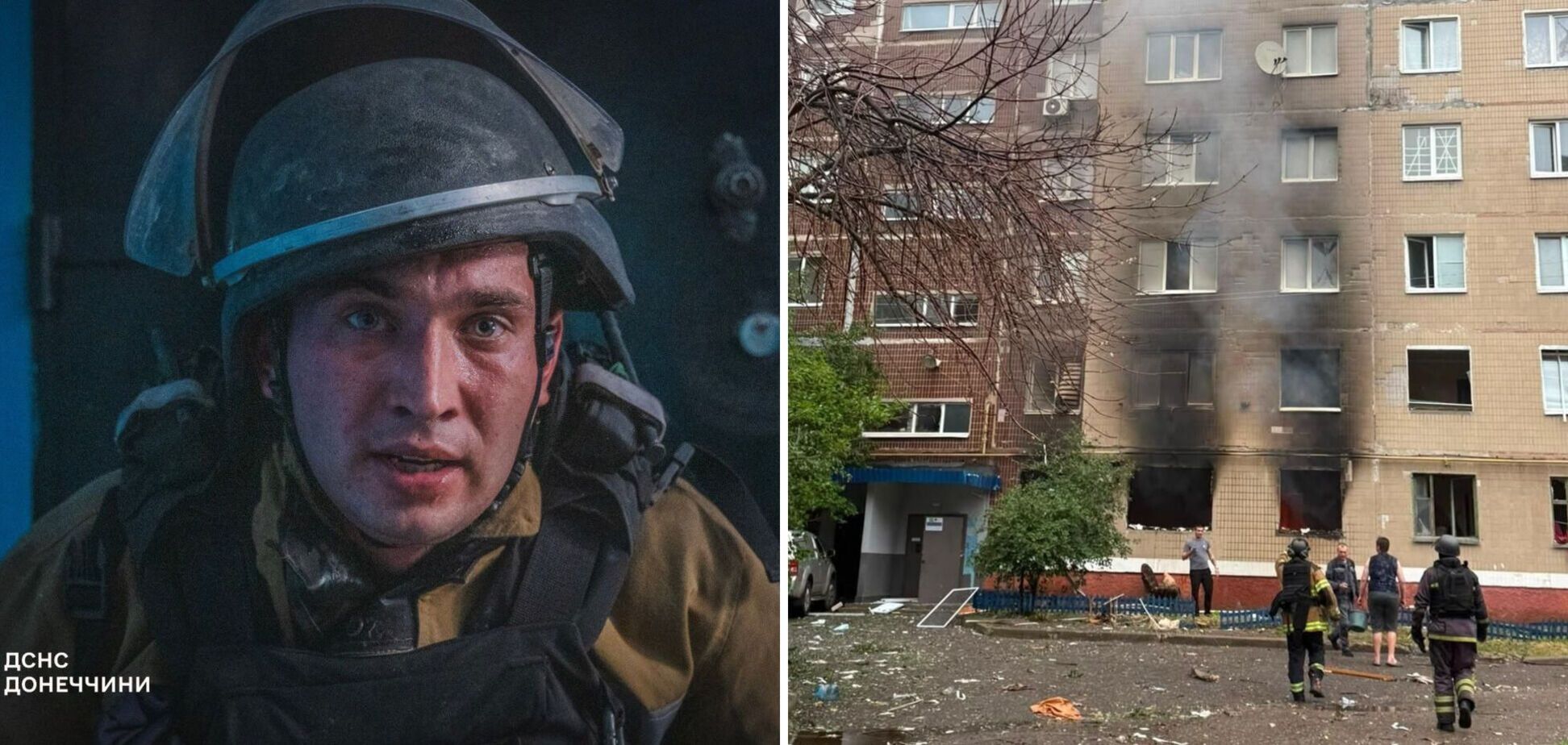 Одна из авиабомб попала в многоэтажный жилой дом